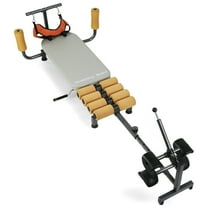Back Stretch Bench with Cervical Traction, Adjustable Spine Stretcher with Foam Rollers, 150kg Capacity Lumbar Decompression Table for Home Use, 78.74" Length