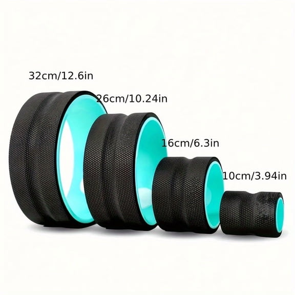 Back Stretch Muscle Roller Massager Yoga Wheel Set Yoga Circle Auxiliary Wheel Lower Back Open Back Fitness