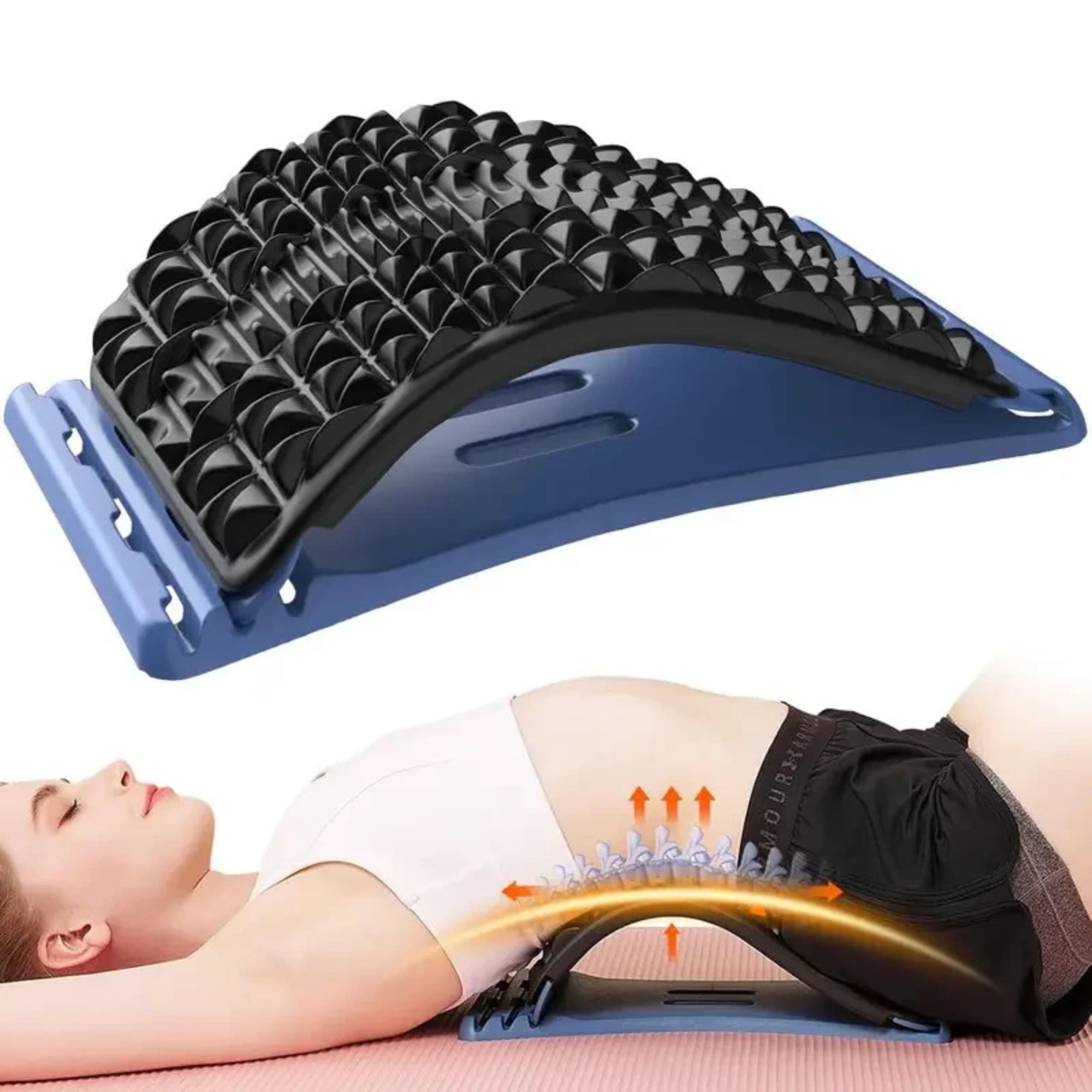 Back Stretcher for Lower Back Pain Relief, 4 Level Adjustable Lumbar ...