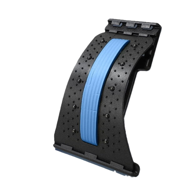 Back Stretcher for Lower Back Pain Relief, 4-Level Adjustable Lumbar Support Board with Acupressure Massage, Portable Cracking Device for Sciatica, Home and Car Use