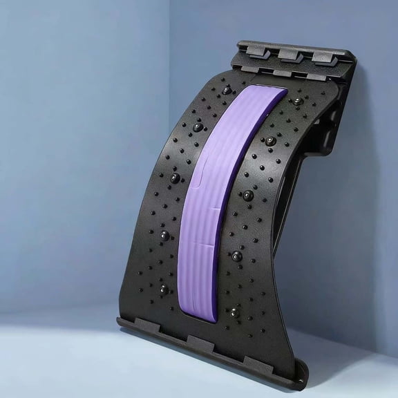 Back Stretcher for Lower Back Support, Lumbar Support Stretcher with Multi-Level Adjustment, Spine Stretching Device for Back Relaxation, Posture Support and Home Office Use