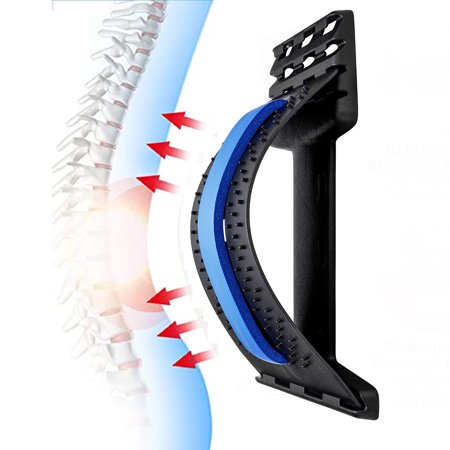 Back Stretcher, Lumbar Back Pain Relief Device, Multi-Level Back Massager Lumbar, Pain Relief for Herniated Disc, Sciatica, Scoliosis, Lower and Upper Back Stretcher Support