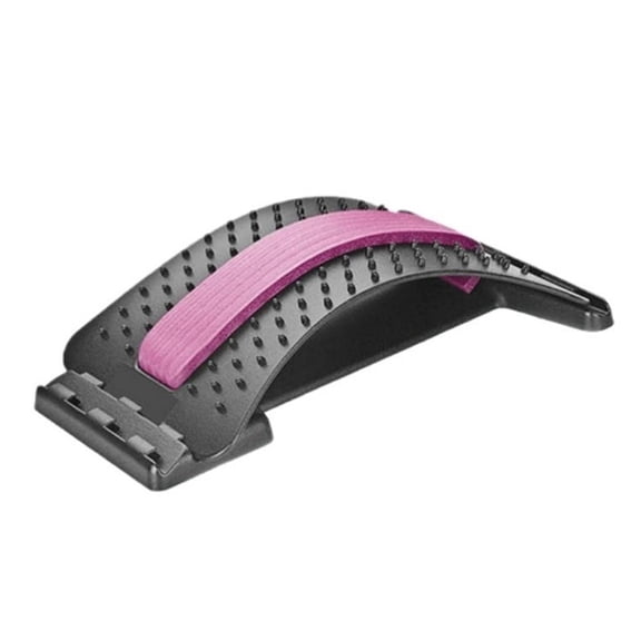 Back Stretcher Lumbar Support Board Adjustable Spine Stretcher for Lower Back Pain Relief, 4-level Intensity, Hard Abs Frame With Soft Nbr Foam Cushion