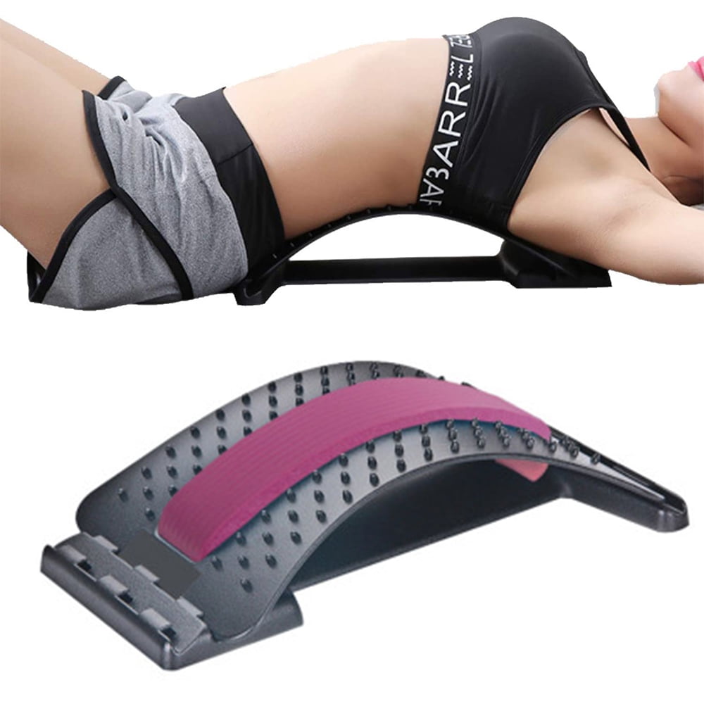 Back Stretcher Lumbar Support with Acupressure Points,Lower Back Pain Relief Massage for for