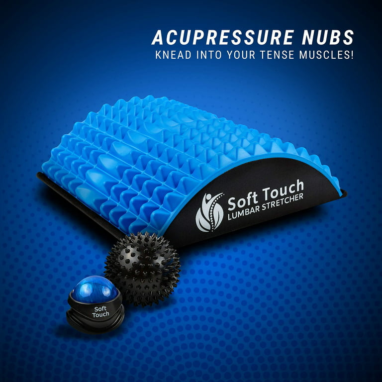 Back Stretcher - Back Pain Relief - Sciatica Pain Relief - Posture  Corrector - Spinal Stenosis Pain Relief - Neck Pain Relief - Two Massage  Balls for