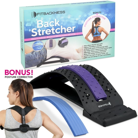 Back Stretcher and Posture Corrector Set by Fitbackness