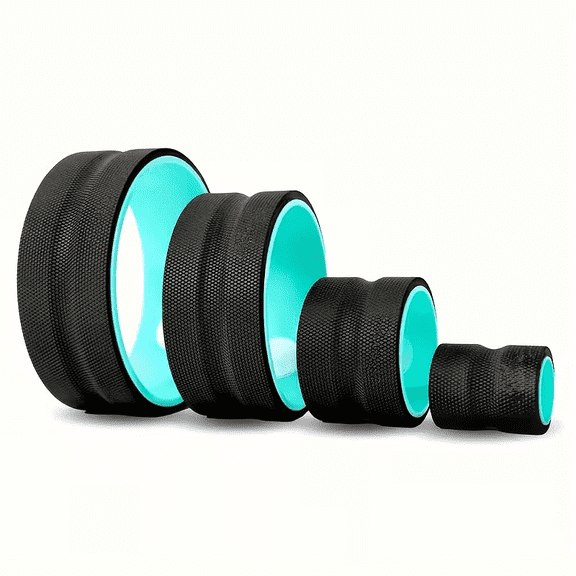 Back Stretching Muscle Roller, Massager Yoga Wheel Set, Yoga Circle Assist Wheel, Lower Back Open Back Fitness