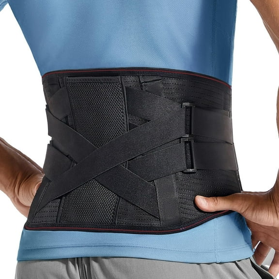 Back Support Brace, Lower Back Lumbar Support Belt Pain Relief for Women & Men Herniated Disc and Sciatica, Breathable and Elastic Sports Guard Belt