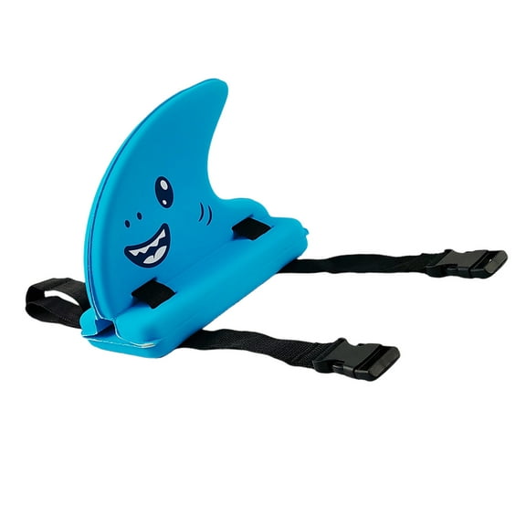 Back Swim Float Swimming Fish Fin Back Float Safe Swimming Trainer with Adjustable Belts Wearable Training Floatie