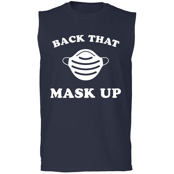 Back That Mask Up Adult Sleeveless Tee