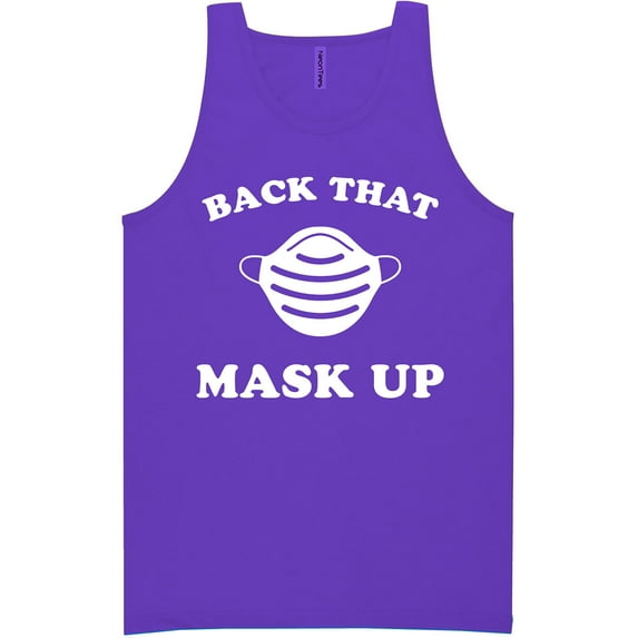 Back That Mask Up Neon Tank Top