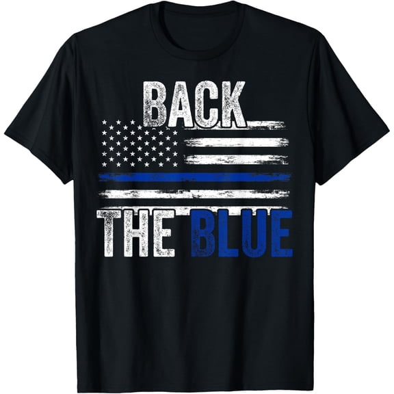 Back The Blue New Police Officers Gift Police Themed Gift T-Shirt