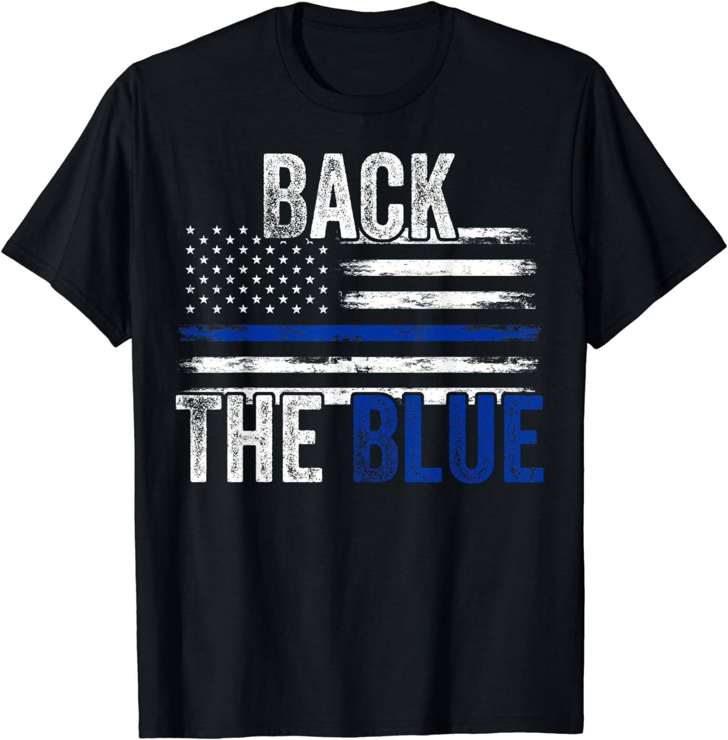 Back The Blue New Police Officers Gift Police Themed Gift T-Shirt ...