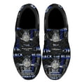 thumbnail image 1 of Back The Blue Police Officer American Flag Us Shoes Women's Fashion Sneakers Tennis Running Shoes for Men Women Black Size 4.5, 1 of 7