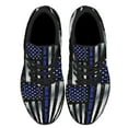 thumbnail image 1 of Back The Blue Shoes Women's Fashion Sneakers Tennis Running Shoes for Men Women Black Size 12, 1 of 7