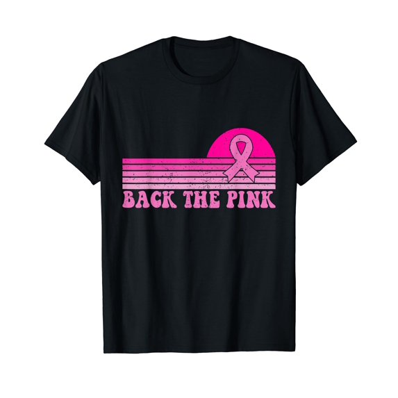 Back The Pink Breast Cancer Awareness Flag Toddler Men T-Shirt