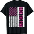thumbnail image 1 of t-shirt Back The Pink Breast Cancer Awareness Flag Toddler Women Men T-Shirt., 1 of 4