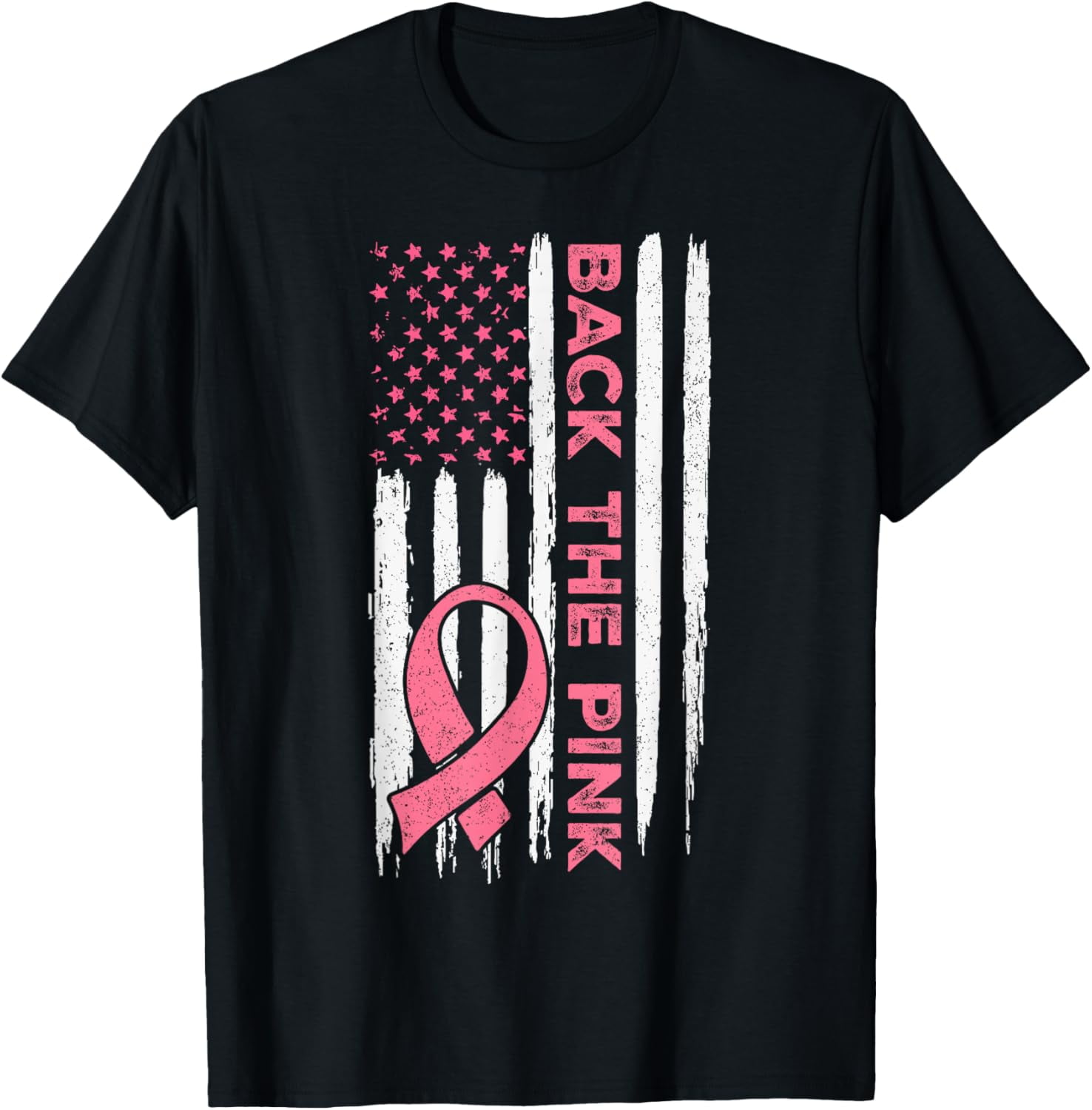 Pink American Flag Hoodie - Breast Cancer Awareness Unisex Sweatshirt, Comfortable & Supportive