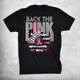 Back The Pink Ribbon Sunflower Flag Breast Cancer Awareness Shirt Gift