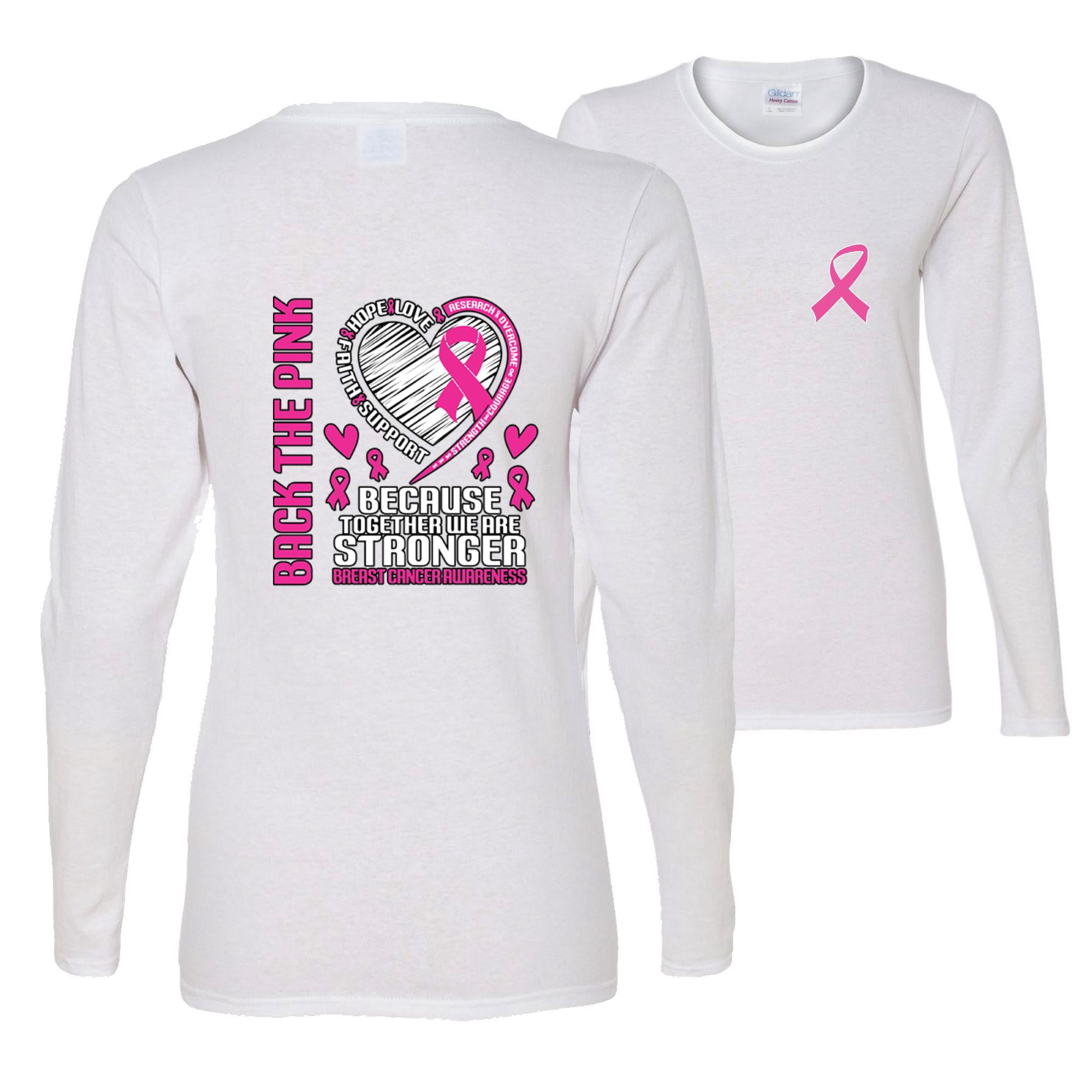 Back The Pink Togeather We Are Stronger Breast Cancer Awareness FRONT ...