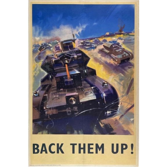 Back Them Up! (Tanks) Art Home Decor Vintage Gift Living Room Dercor Home Decor Office Wall Art