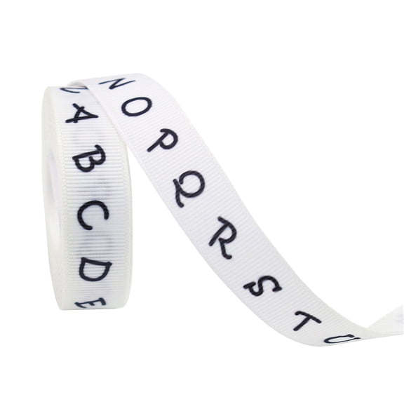 Back to Themed Grosgrain Ribbon Ruler, Ongmies Printed Craft Ribbons with Ruler, Bus, Abc, Pencil, Backpack, Ribbon, Teacher Ribbon, Back to Themed Grosgrain Ribbon
