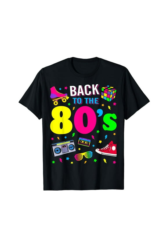 Back To 80's 1980s Vintage Retro Eighties Costume Party Gift T-Shirt