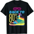 thumbnail image 1 of Back To 80's Funny Party Costume Retro 80s 1980s 80's T-Shirt Black 3X-Large, 1 of 4