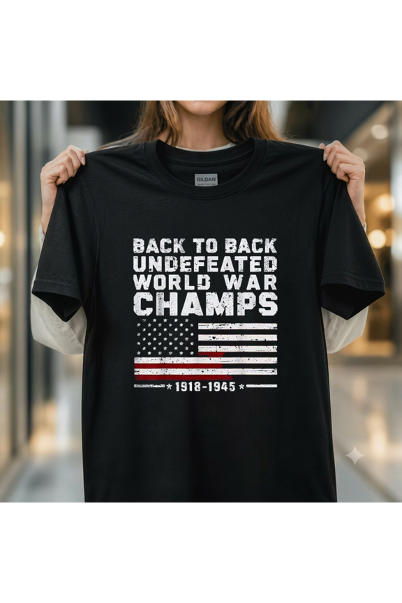 Back To Back Undefeated History Teacher Veteran Patriotism Tee Unisex T-Shirt, up to size 5XL
