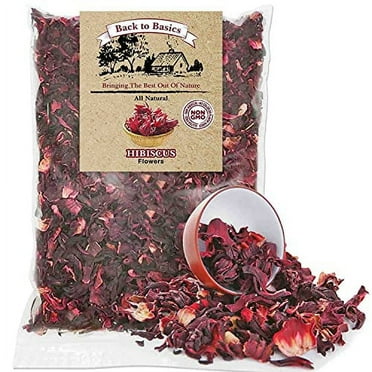 Back To Basics 1 LB 100% Premium Dried Hibiscus Flowers Tea,Jaimaica Tea