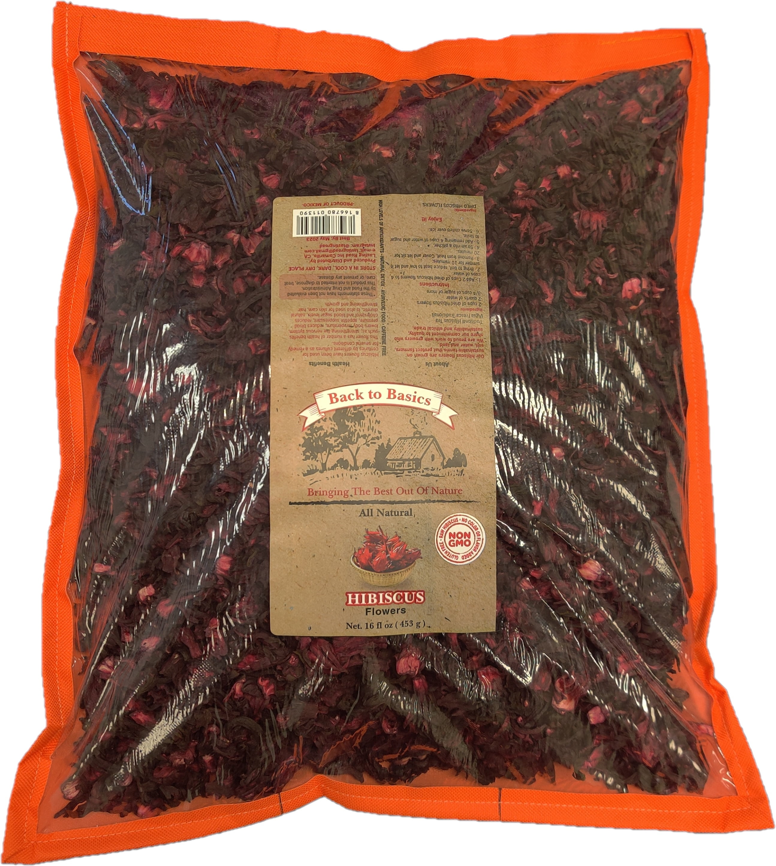 Back To Basics 5 LB 100% Premium Dried Hibiscus Flowers Tea,Jaimaica Tea