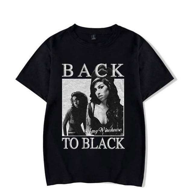 Back To Black TShirt Summer 2024 Popular Graphics Printed Logo Women