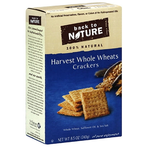 Back To Nature Harvest Whole Wheat Crackers (Pack of 12)