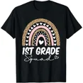 thumbnail image 1 of Back To School 1st Grade Squad Rainbow Team First Grade T-Shirt, 1 of 6