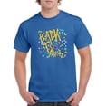 thumbnail image 1 of Back To School 90's Electric Font And Music Icons  Men Royal Blue T-Shirt, Male XX-Large, 1 of 2