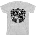 thumbnail image 1 of Back To School Adult Heather Gray Crew Neck Short Sleeve Tee-XXL, 1 of 1