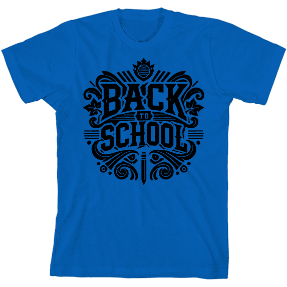 Back To School Adult Natural Crew Neck Short Sleeve Tee-Large
