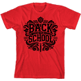 thumbnail image 1 of Back To School Adult Red Crew Neck Short Sleeve Tee-Medium, 1 of 4