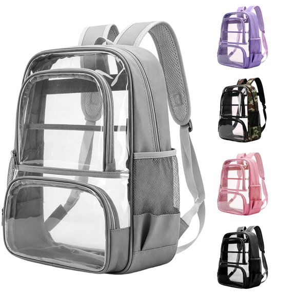 Back To School Backpack For Kids With Multiple Pockets And Large Capacity Clear Backpack Lightweight Transparent Schoolbag For Students