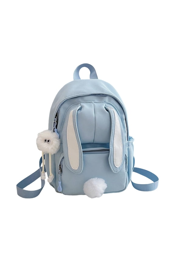 Back To School Backpack Lightweight Backpack for Womens Cute Bunny Ear Design School Daypack for Middle Schoolers And Outdoor Adventures