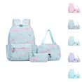 thumbnail image 1 of Back To School Backpack Star Prints Cute Backpack Stationery Pouch Lunch Box Pouch Students Backpacks Three-Piece Set, 1 of 9