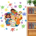 thumbnail image 1 of Back-To-School Cartoon Wall Decals For Teens, 1 Set Colorful Kids Art Theme Wall Stickers For Classroom Bedroom Decoration, Removable Peel & Stick Wall Art For Room Decor, 1 of 7