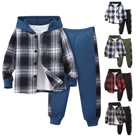 Back To School Clothes for Boys Boys Tracksuit 10-12 Sweatshirt and Sweatpant Jogger Set Printed Hoodie Sets 2 Pieces Sweatsuits for Boys