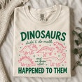 thumbnail image 1 of Back To School Dinosaur Shirt, Funny Math Teacher Tee, Dinosaurs Didn’t Do Math Classroom Shirt, First Day Of School Gift, Science Student Outfit, 1 of 10
