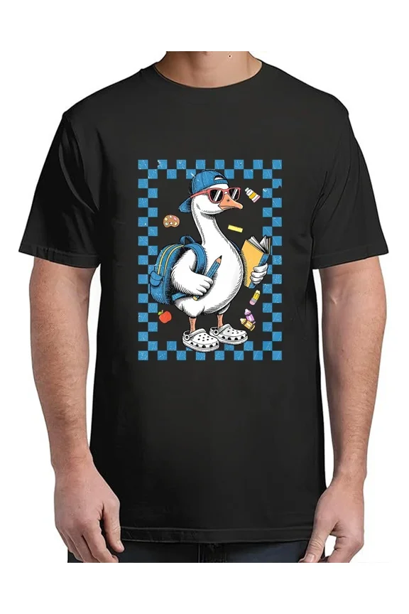 Back To School Funny School Goose For Adult S-4XL T-Shirt