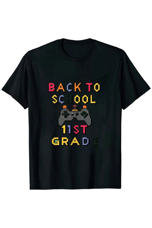 Back To School Game On 1st Grade Funny Gamer Boys T-Shirt