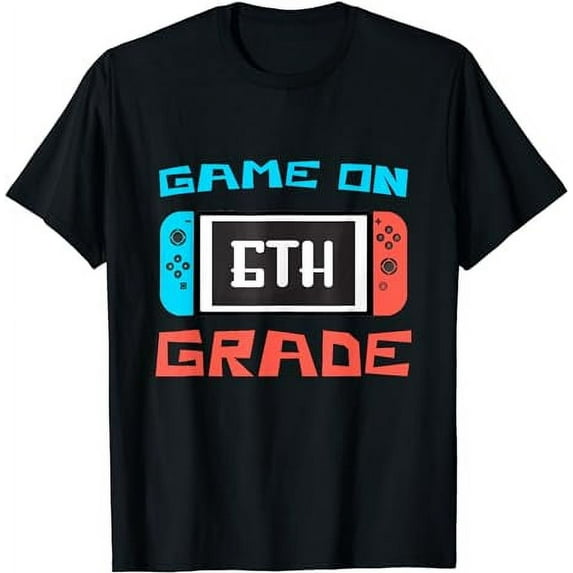 Back To School Game On 6th Grade Funny Gamer Kids Boys T-Shirt