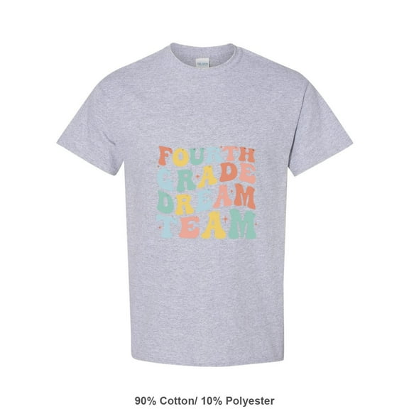 Back To School Gift For The Fourth Grade Dream Team Teacher Squad Unisex T-Shirt, for men & women, up to size 5XL