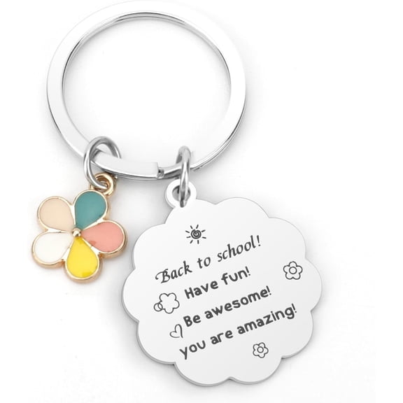 Back To School Gifts, First Day of School Keychain Gift, Welcome Back To School Gifts for Daugter Son Students Teachers
