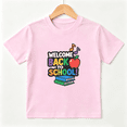 thumbnail image 1 of Back To School Girls Graphic Tee, Cute Apple Book Music Class 100% Cotton Kids Short Sleeve T-Shirt, 1 of 5